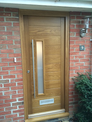 contemporary oak door
