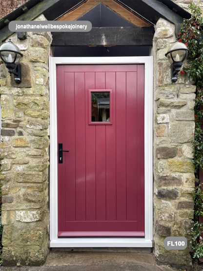 cottage style door preference red