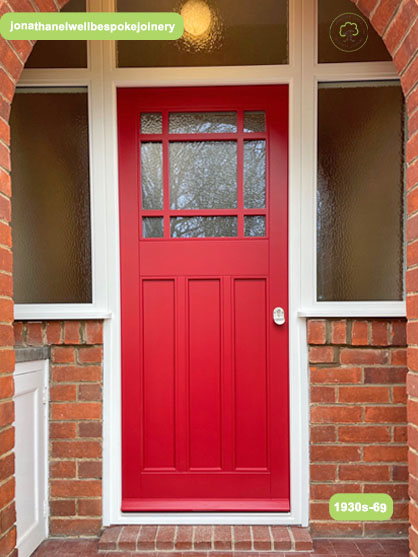 1930s front door red