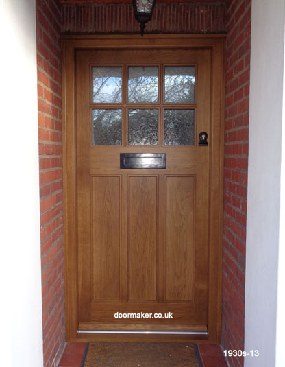 oak 1930s style door