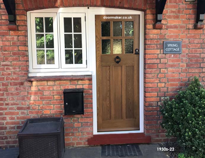 oak 1930s style door 