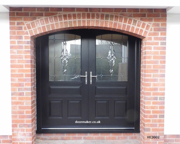 victorian panelled double doors