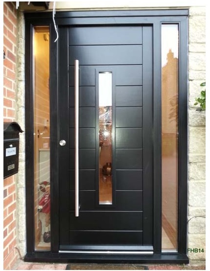 contemporary door black