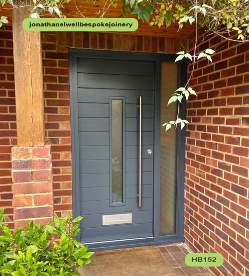 contemporary front door slate grey RAL7015