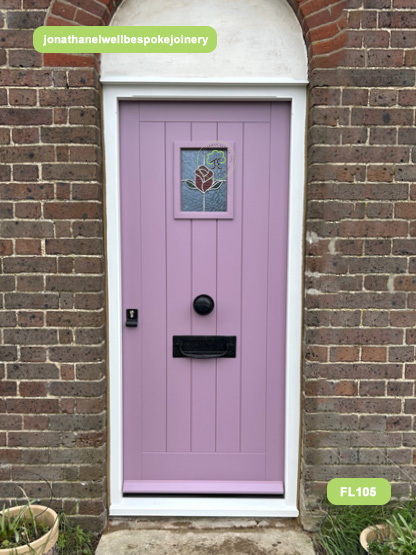 cottage style door painted RAL4009 pastel violet