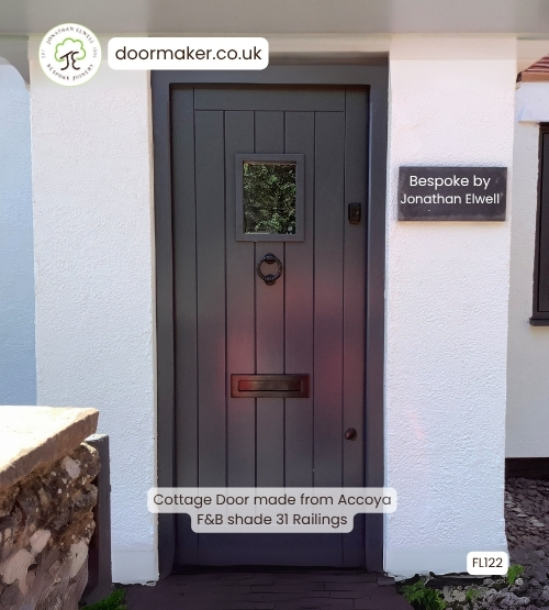 cottage style door accoya painted farrow and ball 31 Railings