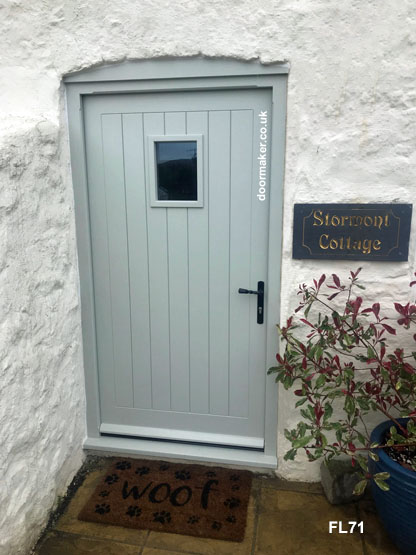 traditional cottage style door and frame