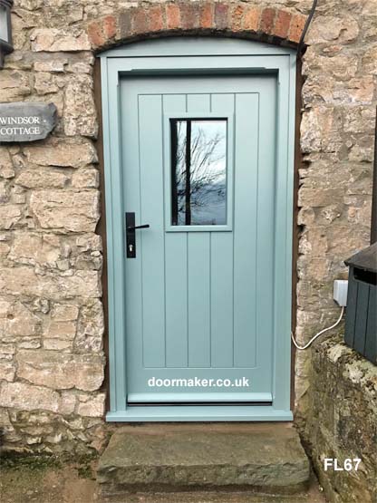 oval room blue cottage door