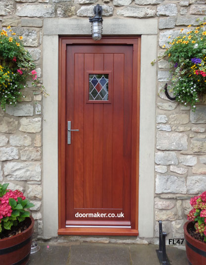 mahogany shade cottage door
