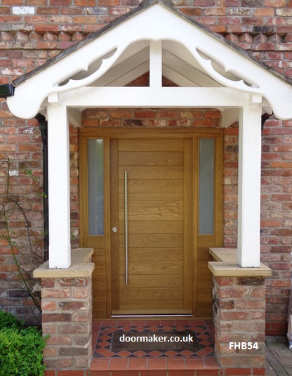 oak contemporary doorset