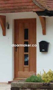 oak 3 pane door