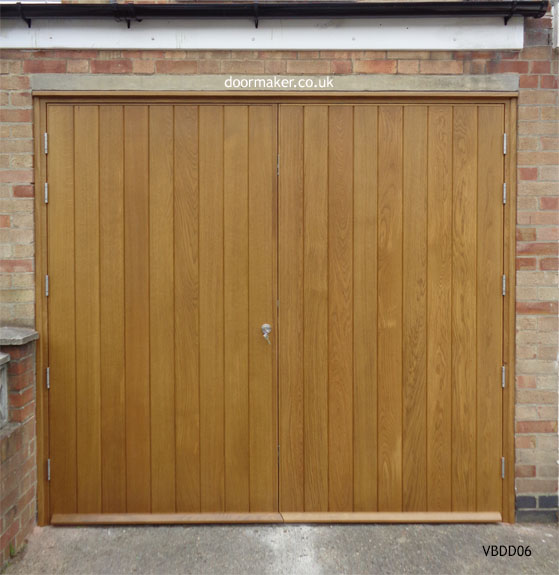 oak garage doors