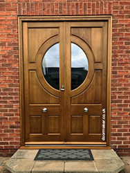 bespoke front door oak panelled doors
