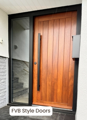 Framed vertical boarded doors