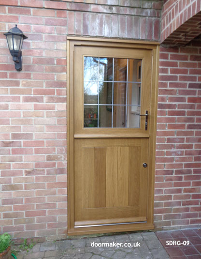 oak stable door square lead