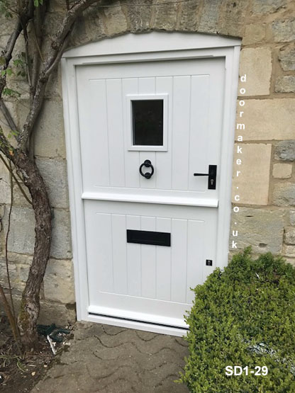 stable door with vision panel and frame