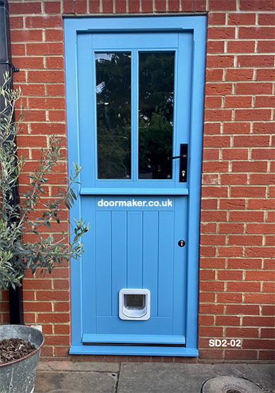 bespoke stable door accoya pastel blue