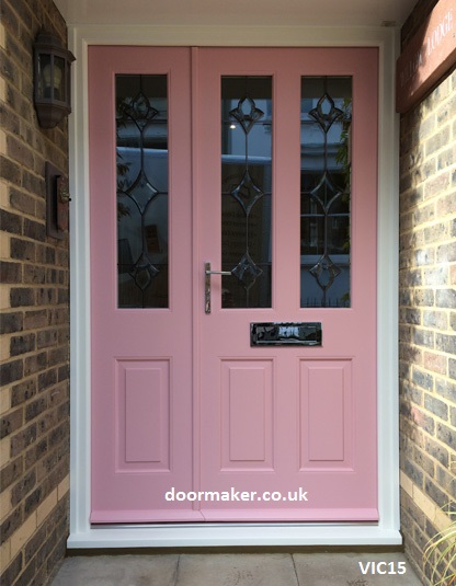 pink victorian double doors